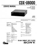 Сервисная инструкция Sony CDX-U8000