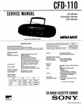 Сервисная инструкция SONY CFD-110