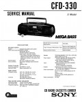 Сервисная инструкция Sony CFD-330