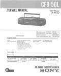Сервисная инструкция Sony CFD-50L