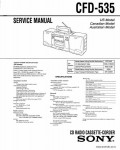 Сервисная инструкция SONY CFD-535