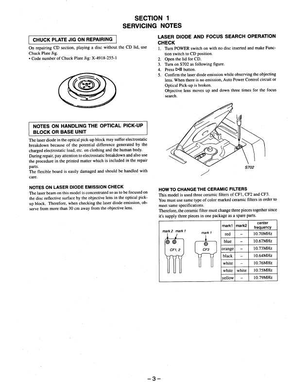 Сервисная инструкция Sony CFD-545