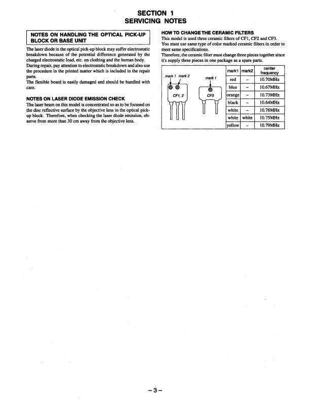 Сервисная инструкция Sony CFD-646, CFD-656, CFD-C646