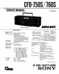 Сервисная инструкция Sony CFD-750S, CFD-760S
