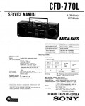 Сервисная инструкция Sony CFD-770L