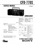 Сервисная инструкция Sony CFD-770S