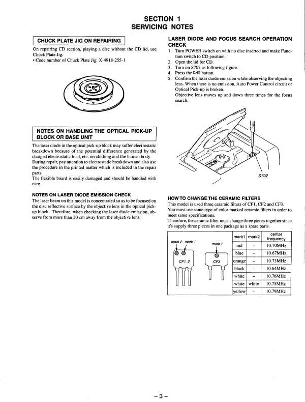 Сервисная инструкция Sony CFD-DW555