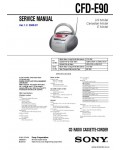 Сервисная инструкция SONY CFD-E90