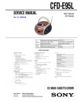 Сервисная инструкция Sony CFD-E95L