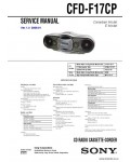 Сервисная инструкция SONY CFD-F17CP