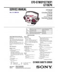 Сервисная инструкция Sony CFD-G700, CFD-G770