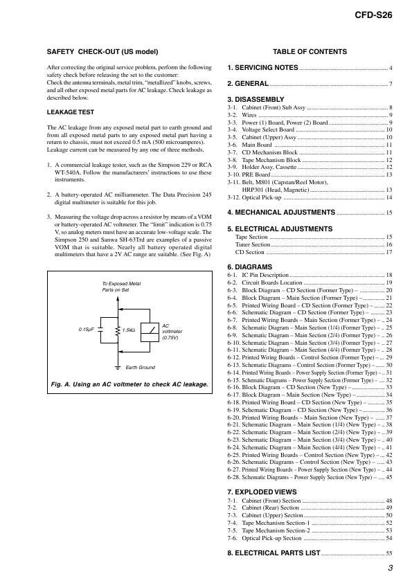 Сервисная инструкция Sony CFD-S26