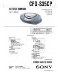 Сервисная инструкция SONY CFD-S35CP