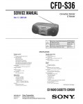 Сервисная инструкция Sony CFD-S36