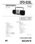 Сервисная инструкция Sony CFD-S38L