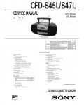 Сервисная инструкция Sony CFD-S45L, CFD-S47L