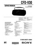 Сервисная инструкция Sony CFD-V30