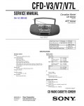 Сервисная инструкция Sony CFD-V3, CFD-V7L