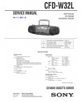 Сервисная инструкция Sony CFD-W32L