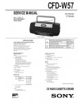 Сервисная инструкция Sony CFD-W57