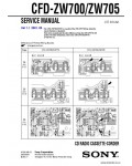 Сервисная инструкция SONY CFD-ZW705
