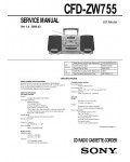 Сервисная инструкция Sony CFD-ZW755