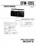 Сервисная инструкция Sony CFM-135S