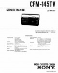 Сервисная инструкция SONY CFM-145TV