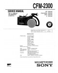 Сервисная инструкция Sony CFM-2300