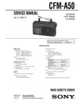 Сервисная инструкция Sony CFM-A50