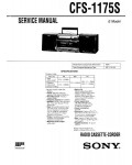 Сервисная инструкция Sony CFS-1175S