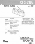 Сервисная инструкция SONY CFS-210S