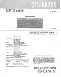 Сервисная инструкция Sony CFS-6020S