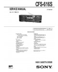 Сервисная инструкция Sony CFS-616S