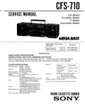 Сервисная инструкция Sony CFS-710