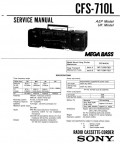 Сервисная инструкция Sony CFS-710L