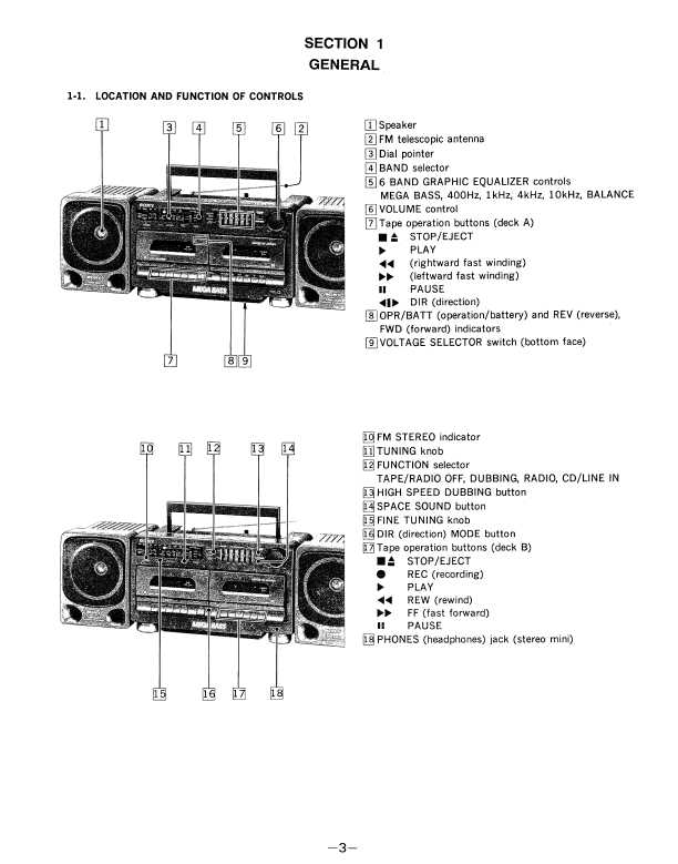 Сервисная инструкция Sony CFS-J711S