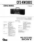 Сервисная инструкция Sony CFS-KW300S