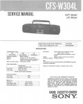 Сервисная инструкция Sony CFS-W304L