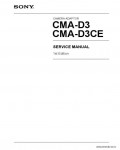 Сервисная инструкция SONY CMA-D3, 1st-edition