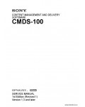 Сервисная инструкция SONY CMDS-100, 1st-edition, REV.1 VER1.3