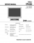 Сервисная инструкция Sony CPD-2404 (D99)