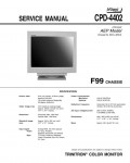 Сервисная инструкция Sony CPD-4402 (F99)