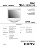 Сервисная инструкция Sony CPD-G220R, CPD-G220S (17VC)