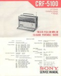 Сервисная инструкция Sony CRF-5100