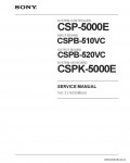 Сервисная инструкция SONY CSP-5000E VOL.2, 1st-edition