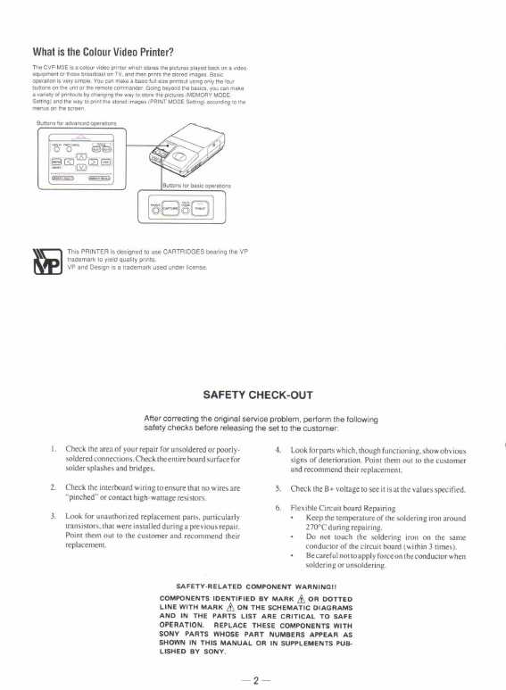 Сервисная инструкция Sony CVP-M3E