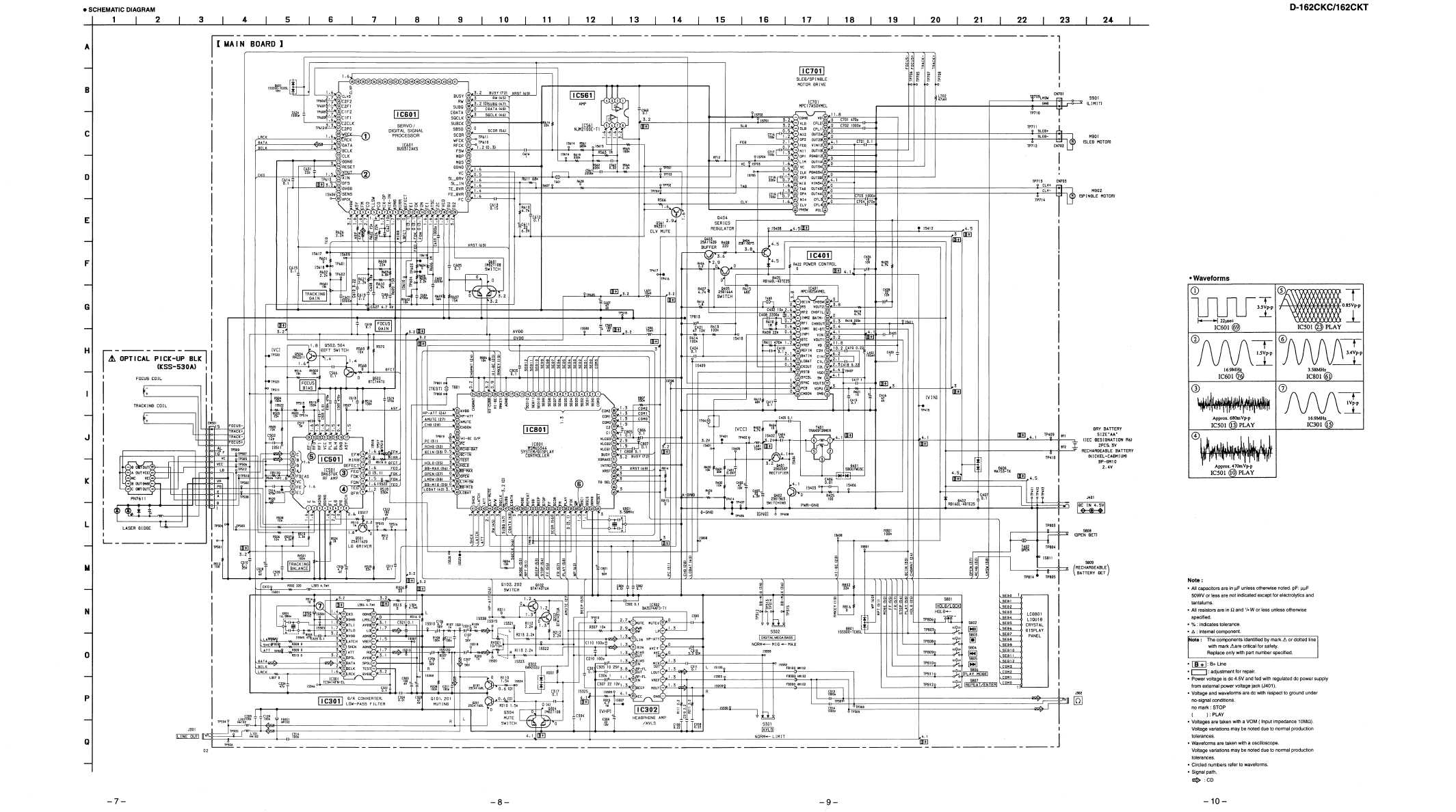 Сервисная инструкция Sony D-162CKC, D-162CKT