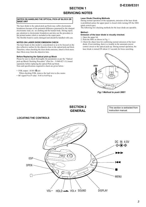 Сервисная инструкция Sony D-E330, D-E331