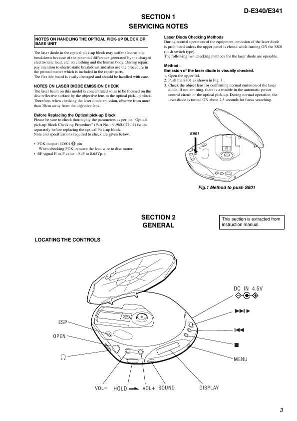 Сервисная инструкция Sony D-E340